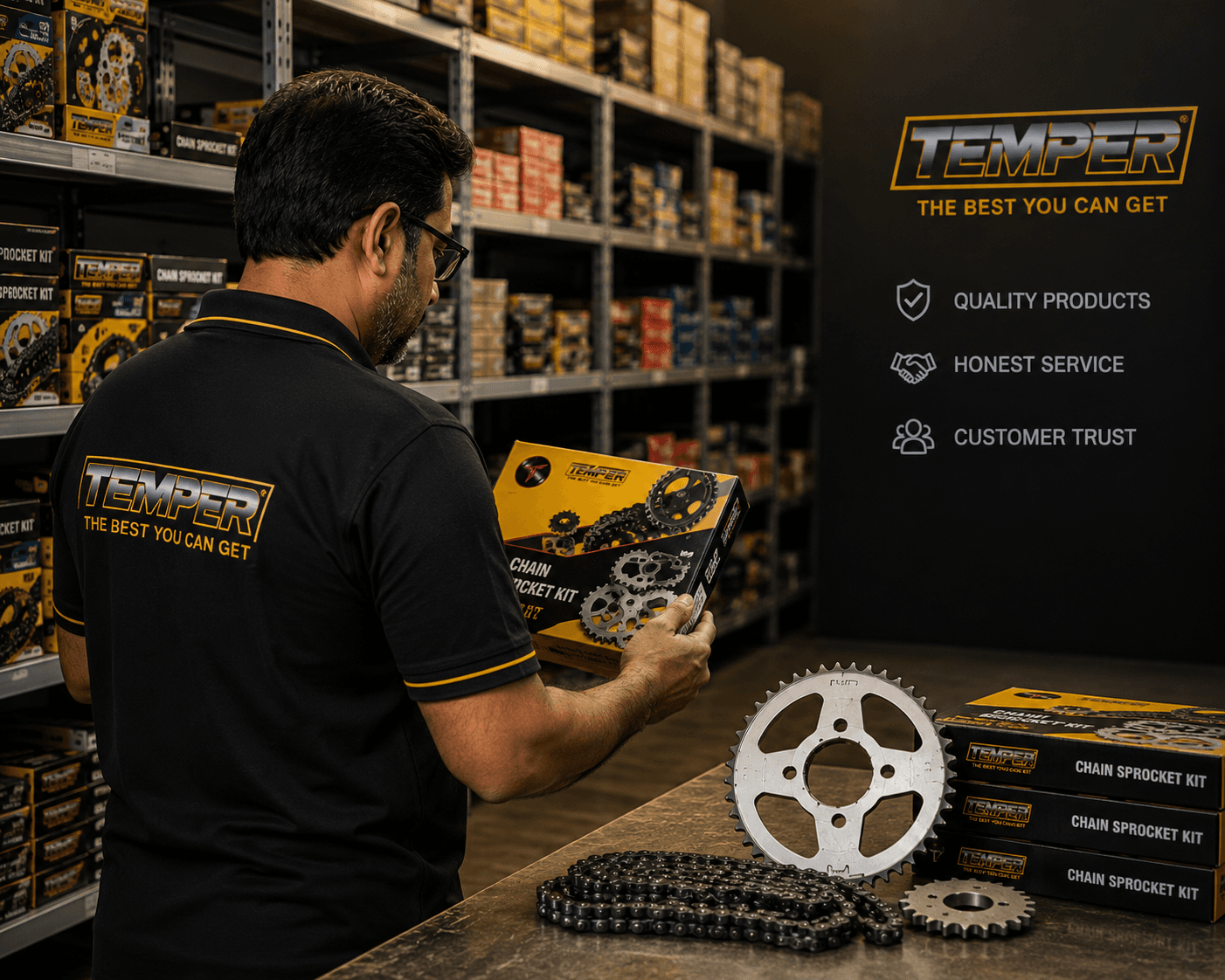 FaYuSons workshop and chain sprocket kits